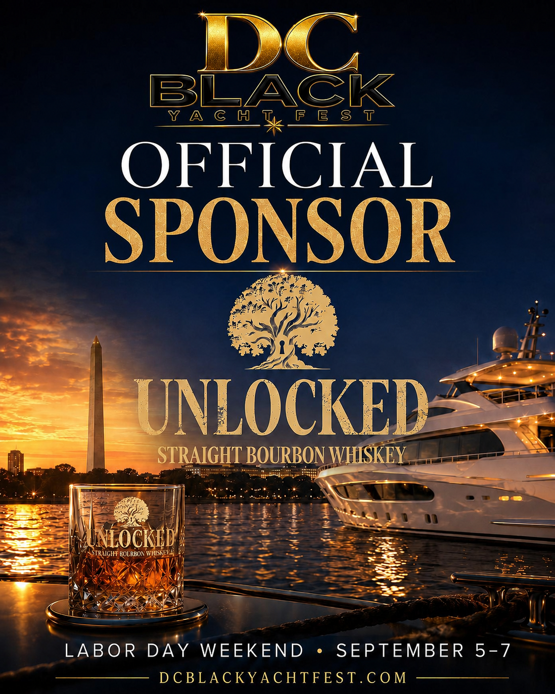 Unlocked Straight Bourbon Whiskey logo
