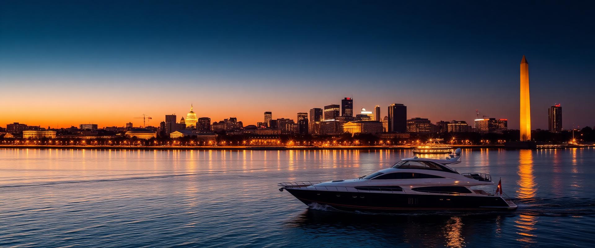 Washington DC skyline at dusk
